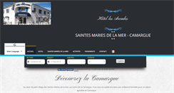 Desktop Screenshot of hotel-saintesmariesdelamer.com