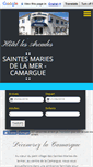 Mobile Screenshot of hotel-saintesmariesdelamer.com